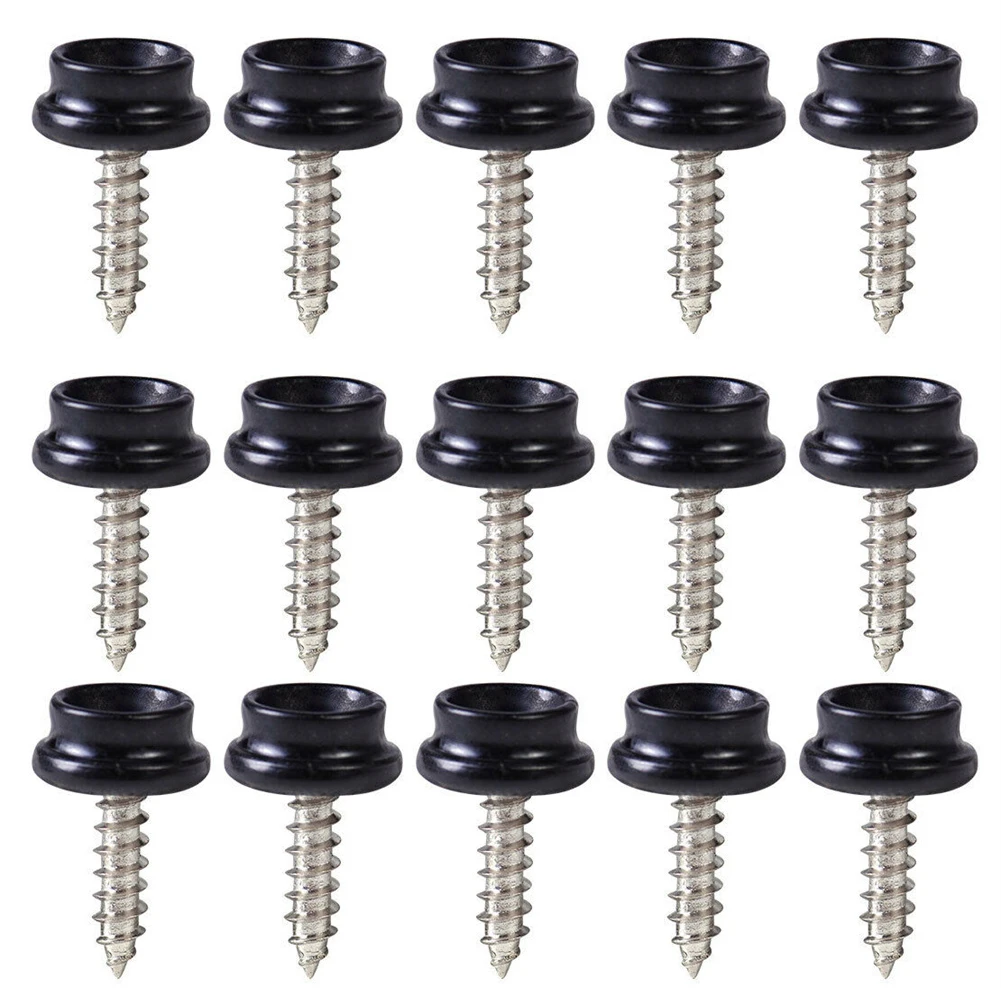 

75PCS Snap Button Screw Fastener Sockets Press Snap Cap Self-tapping Screw Studs