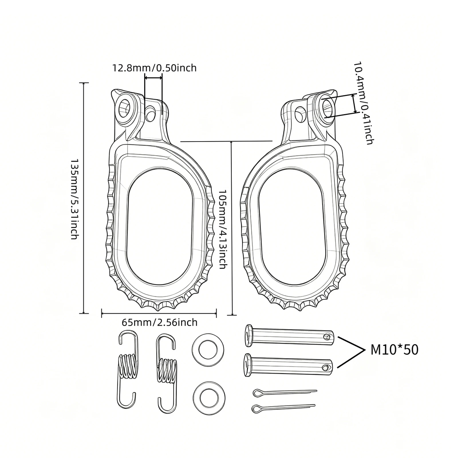 Фото Подножки для мотоциклов KTM EXC EXCF 300 125 250 350 450 530 525 400 500 1998-2016, 690 ENDURO SMC R №3