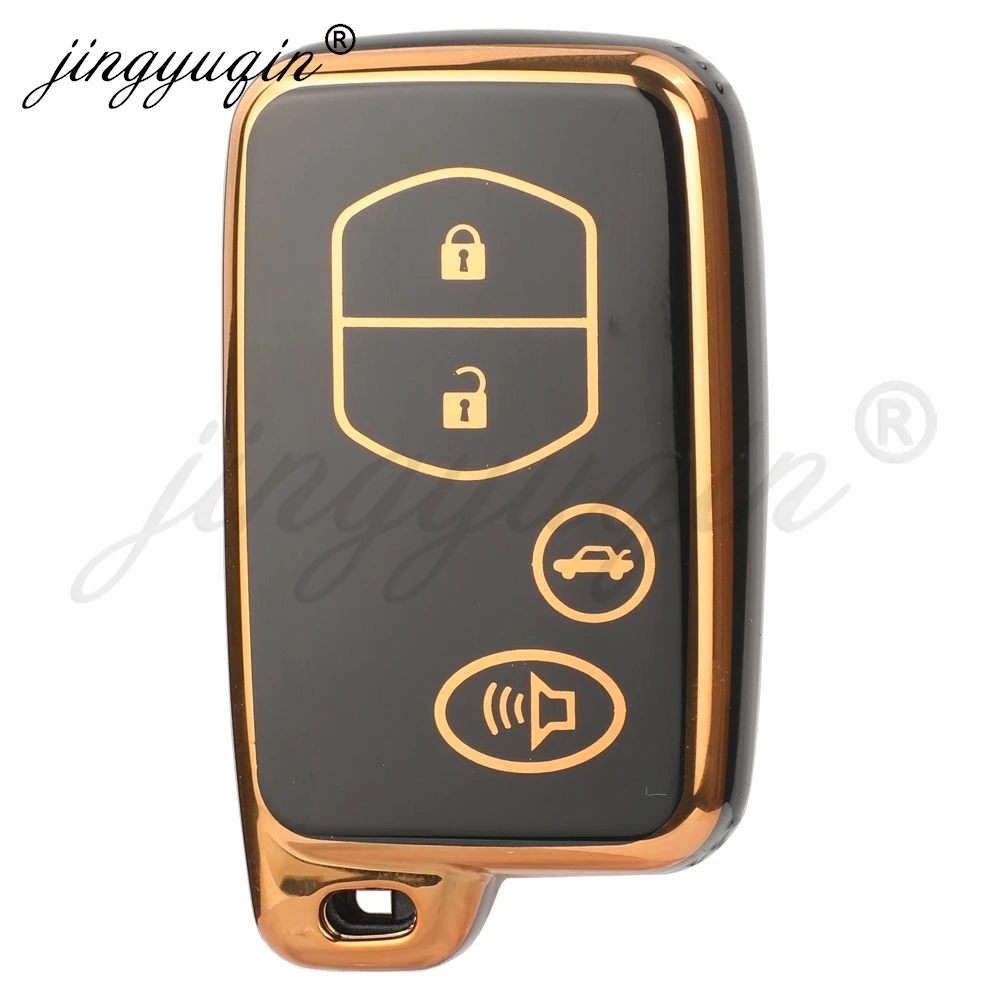 

Jingyuqin 4BT ТПУ Автомобильный ключ для Toyota RAV4 Highlander Camry Avalon Prius Alpha Aqua Land Cruiser Auris силиконовый чехол с дистанционным управлением