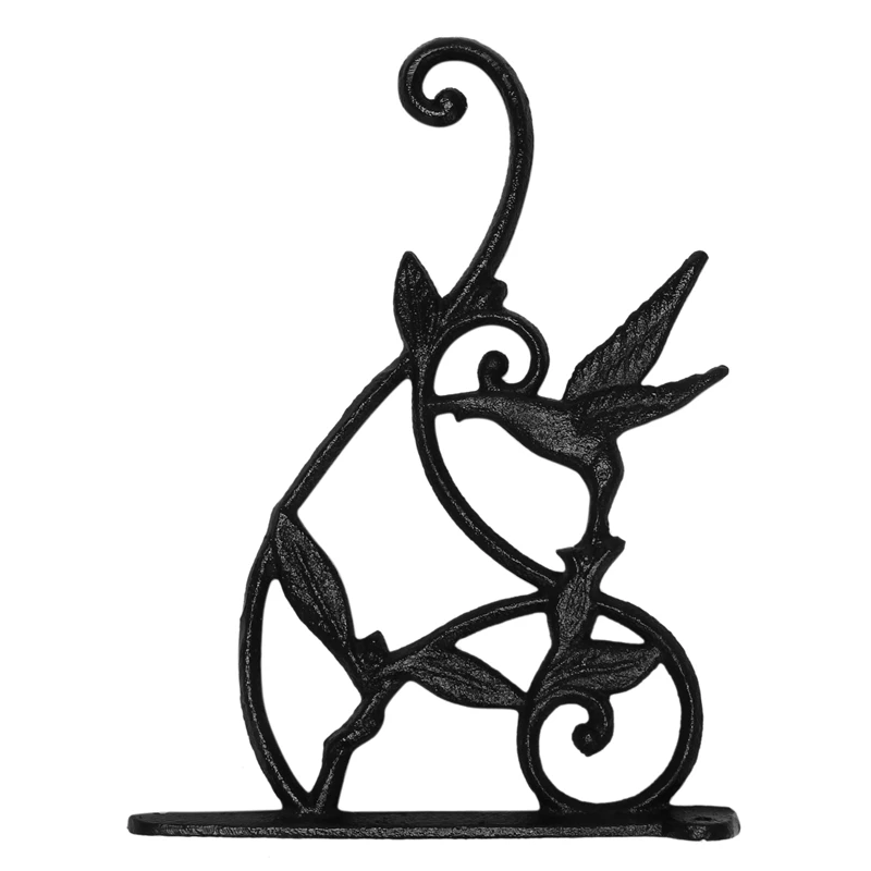 

Подвесные строительные крючки с колибри из чугуна, настенные подвесные крючки, вешалка для кронштейна для комнатных и уличных растений Bi