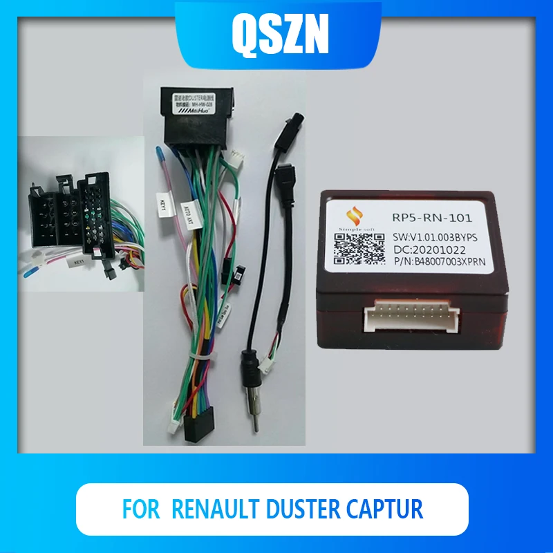 

QSZN Android Canbus Box RN-SS-06/RN-SS-11A/RP5-RN-101 For Renault Duster LOGAN Harness Wiring Power Cables Car Radio 2 DIN
