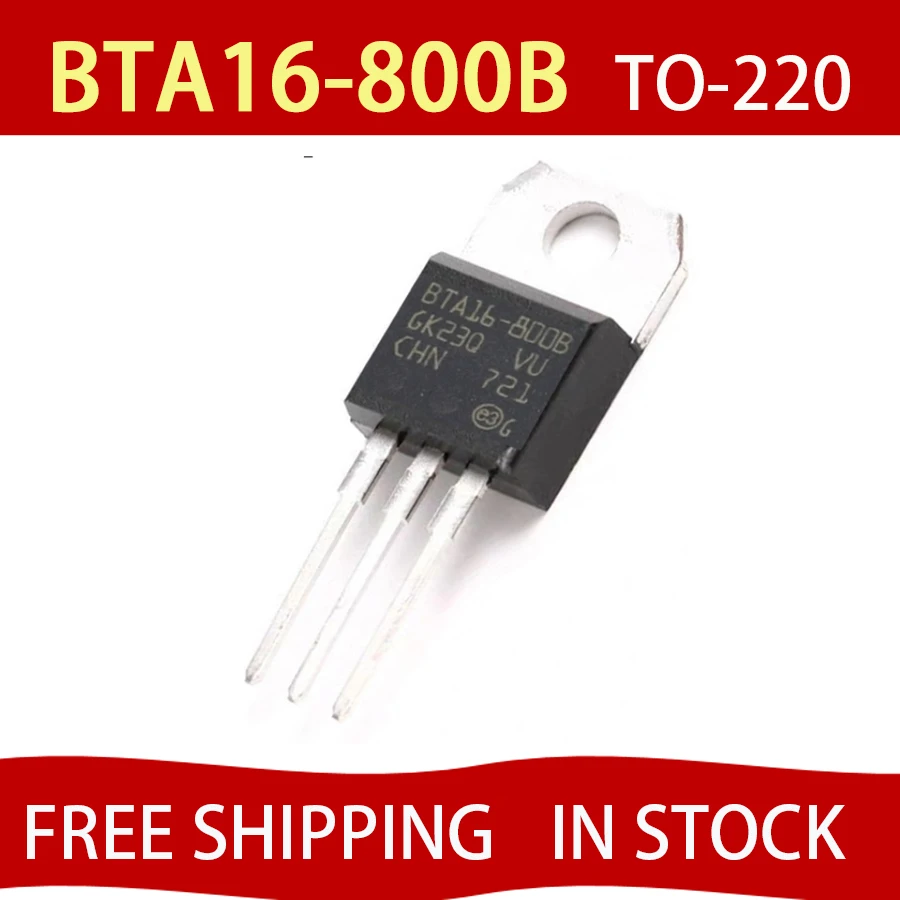 

50pcs BTA16-800B TO-220 BTA16-800 TO220 BTA16 800V 16A 16-800B new and original