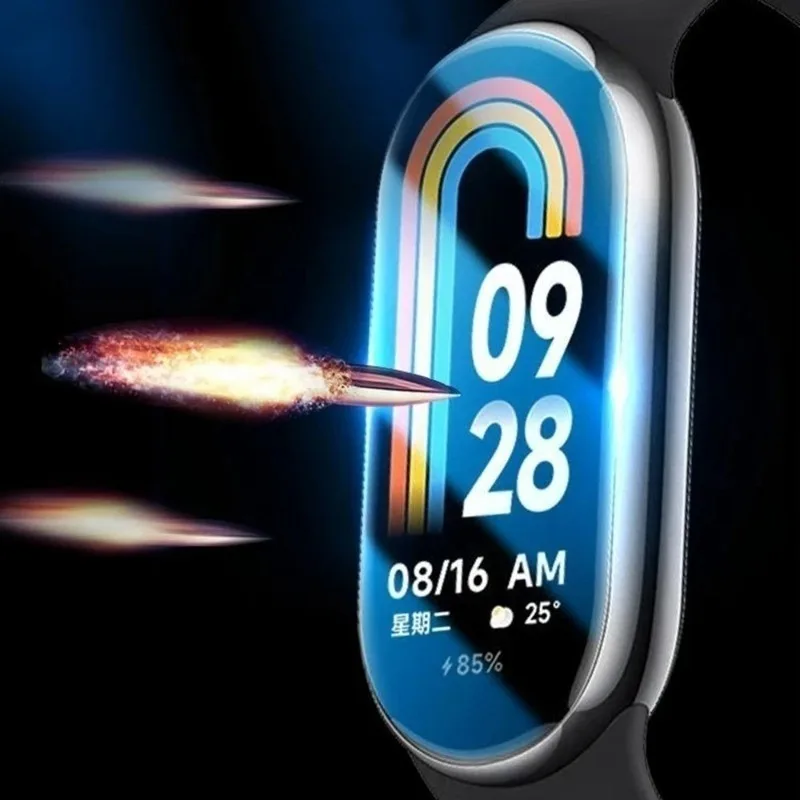 Прозрачная Гидрогелевая пленка из ТПУ Для Xiaomi Mi Band 8 9 защитная для часов Miband 7 6 Band8