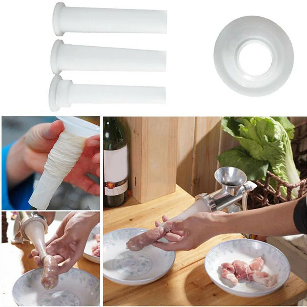 

Handmade Sausage Stuffing Tube Sausage Maker Stuffer Meat Filling Tool Syringe Funnel Nozzle For Sausage Making Kitchen Tool
