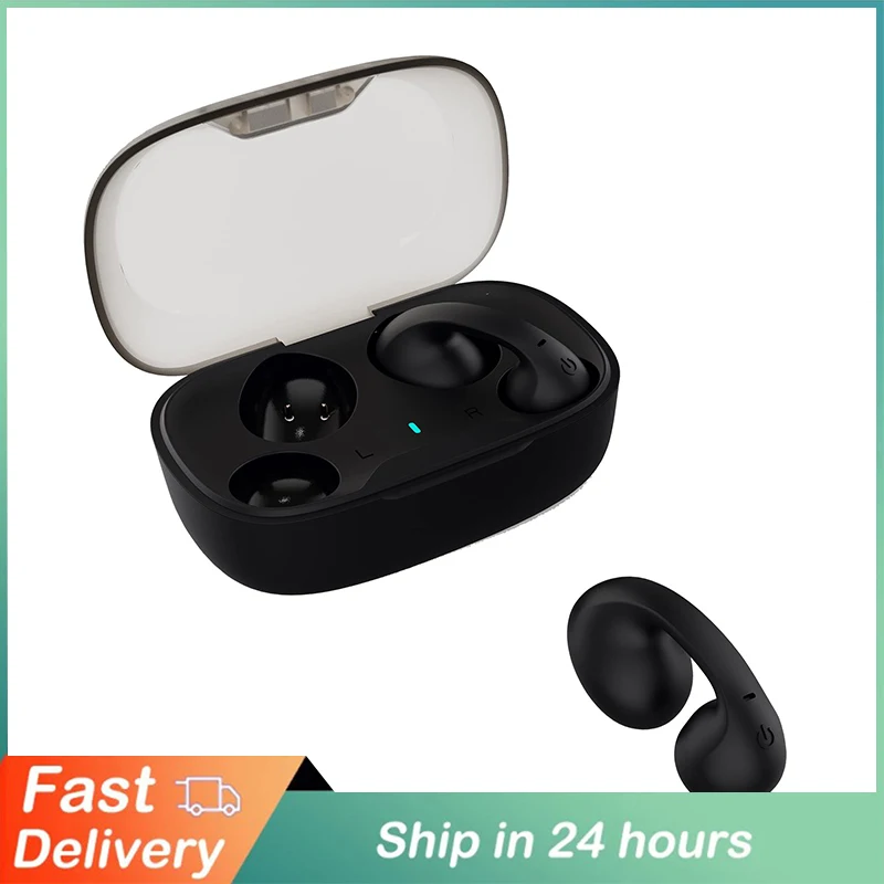 

Bone Conduction Headphones Ear Clip Ture Wireless Bluetooth Stereo Earphones Open Ear Earbuds For Workout Sport Noise Cancelling