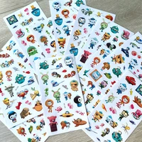 1012pcs the octonauts unrepeated patterns decorative stationery stickers cartoon animals cute scrapbooking school diary supplie