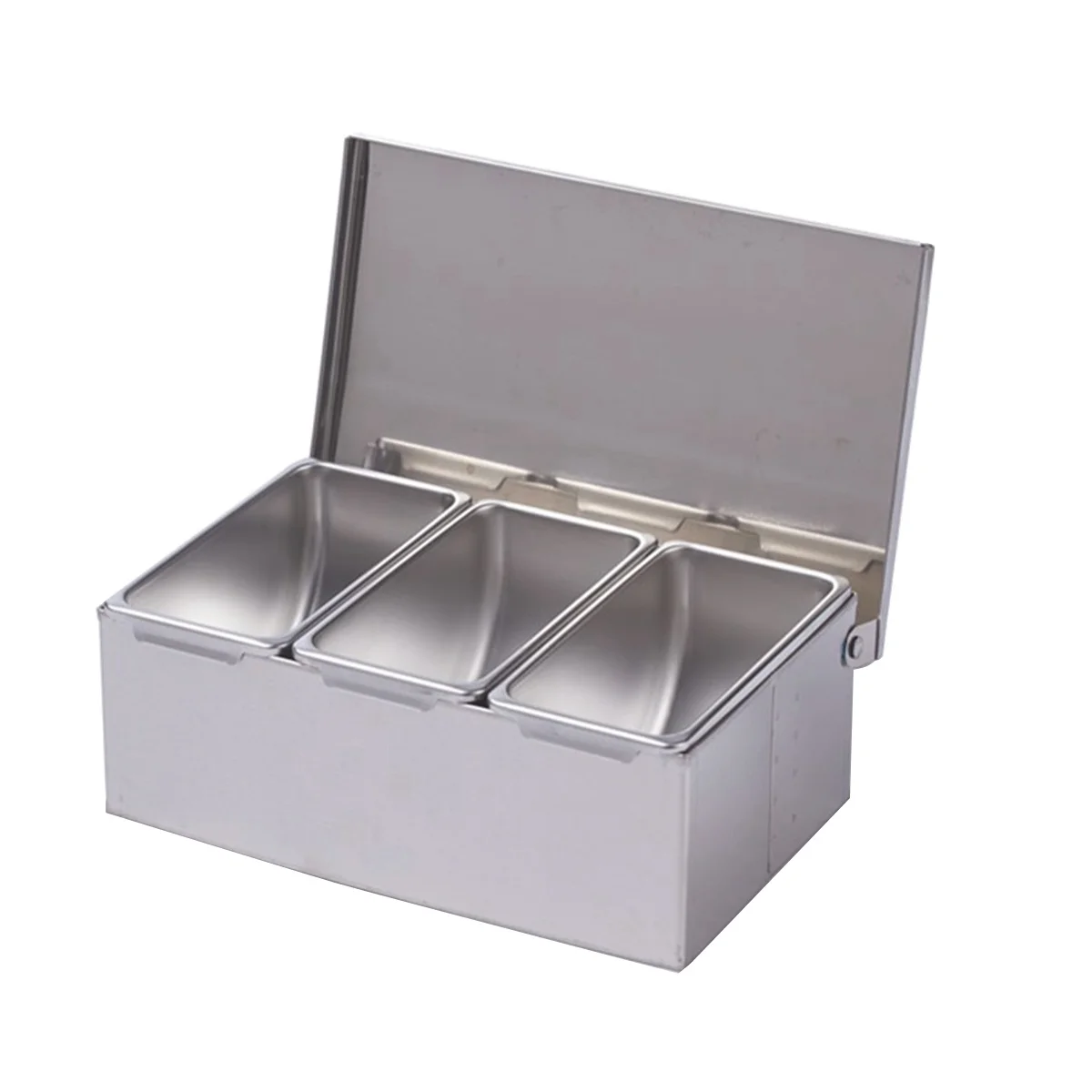 

3-секционная коробка для приправ коробка для ингредиентов из нержавеющей стали коробка для сыра соуса соли сахара банка для специй инструмент для выпечки