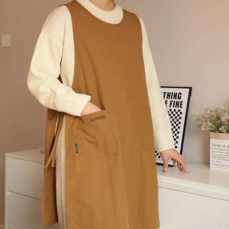 Водонепроницаемый кухонный фартук с карманами