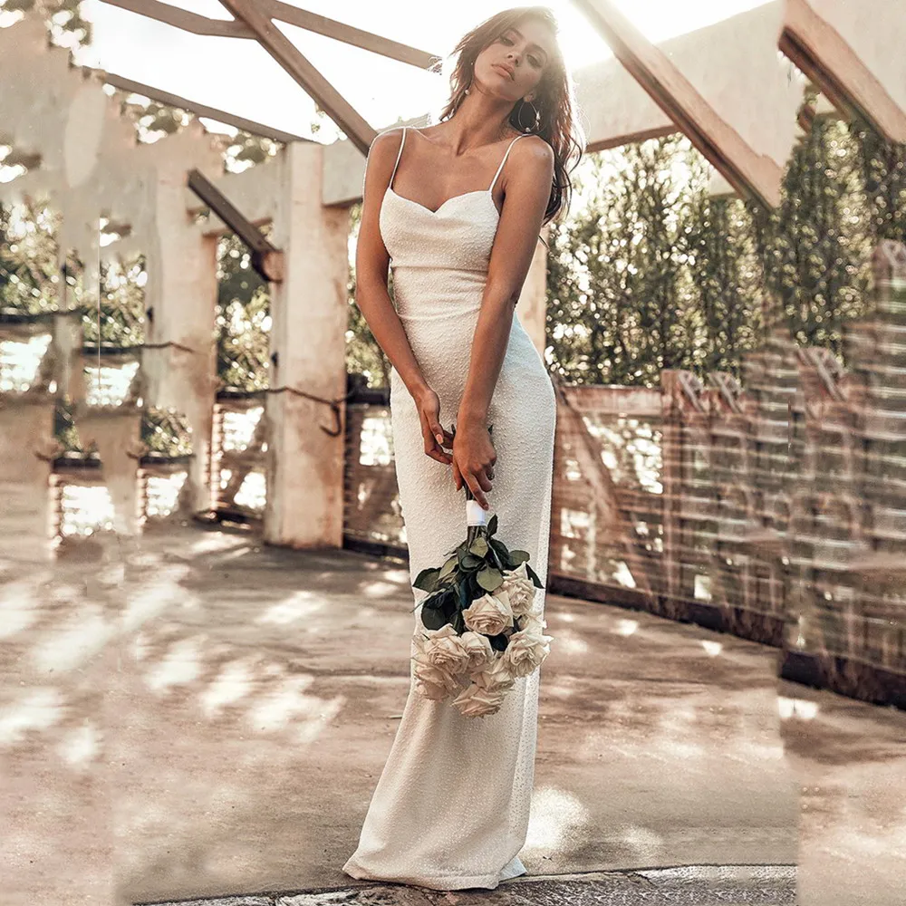 

Женское свадебное платье, модель 2022 года, платье с открытой спиной для невесты, с разрезом сердечком, длиной в Пол, со складками