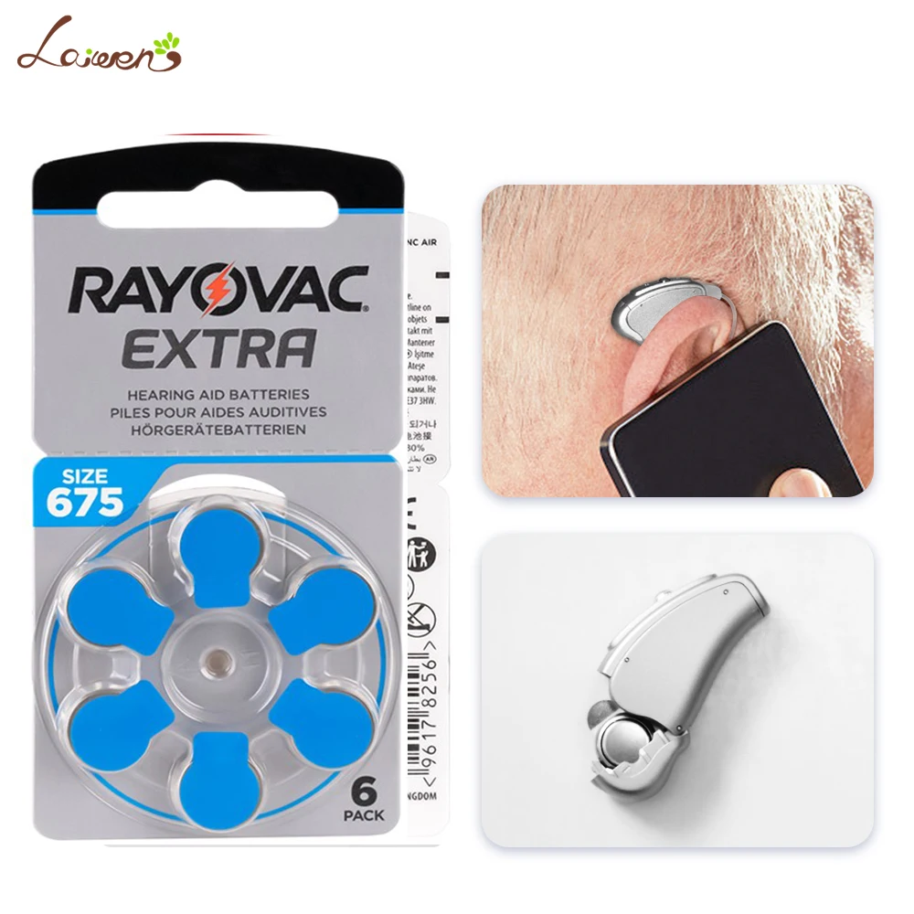 60 PCS Rayovac Extra Performance Hearing Aid Batteries 1.45V