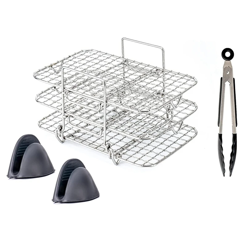 

Стойка для фритюрницы, многоярусная стойка для дегидратора из нержавеющей стали 304, подставка для жарки, аксессуары для фритюрницы Ninjadz201, во...