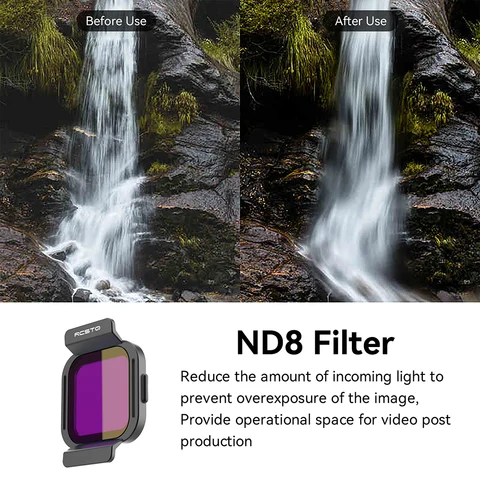 RCSTQ ND Фильтр для линз DJI Flip Оптические стеклянные линзы Регулируемый набор фильтров UV CPL ND8 ND16 ND32 ND64 Мягкие фильтры Аксессуары