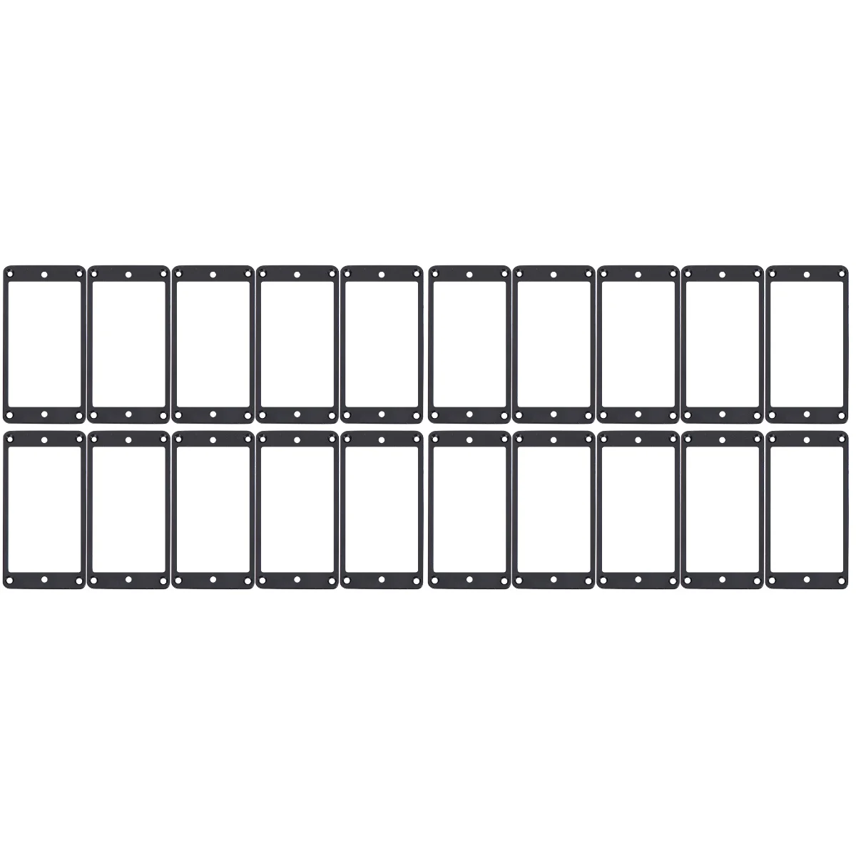 

Guitar Mounting Humbucker Pickup Rings Metal Set Pickups Cover Ring Accessory Black Covers Truss Rod Frame Supplies Curved