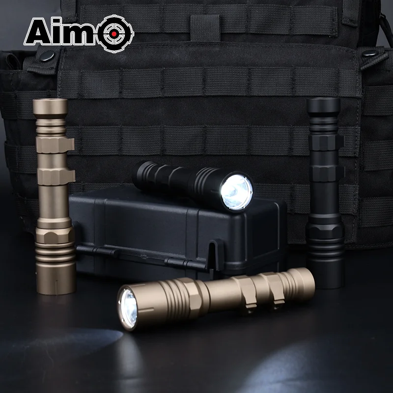 Metal  PLH v2  Modlit Metal Flashlight 1300 Lumens Hunting Airsoft Rifle Light Fit 20MM Picatinny Rail