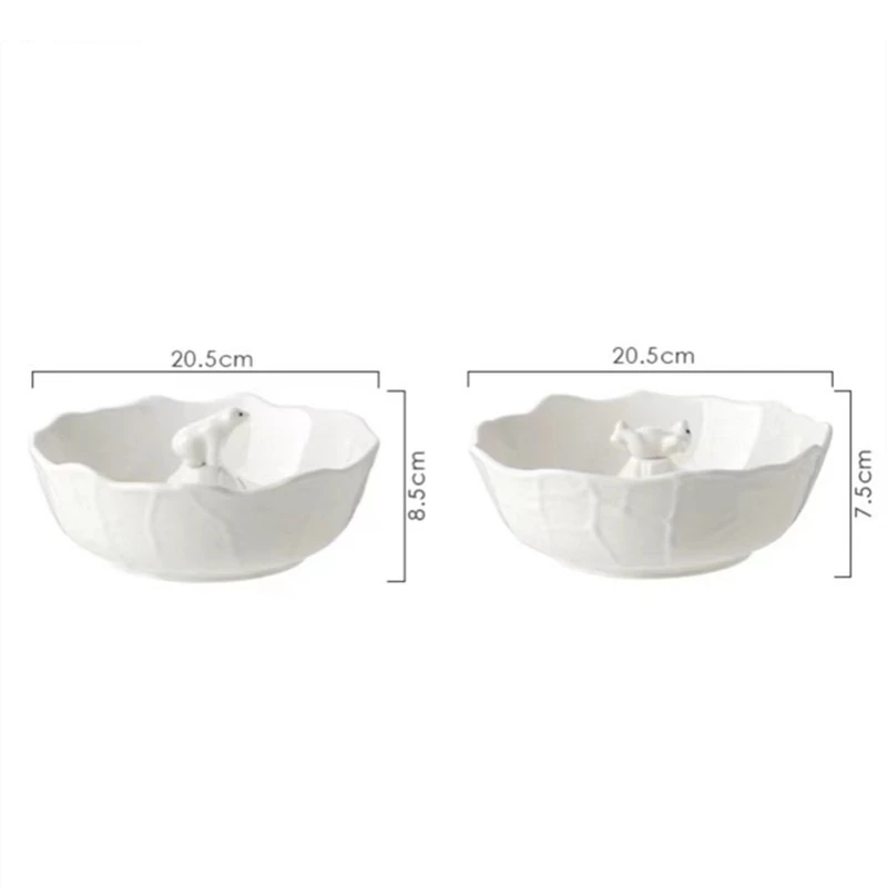 Керамическая тарелка с фруктами белого медведя ресторан дом гостиная рабочий