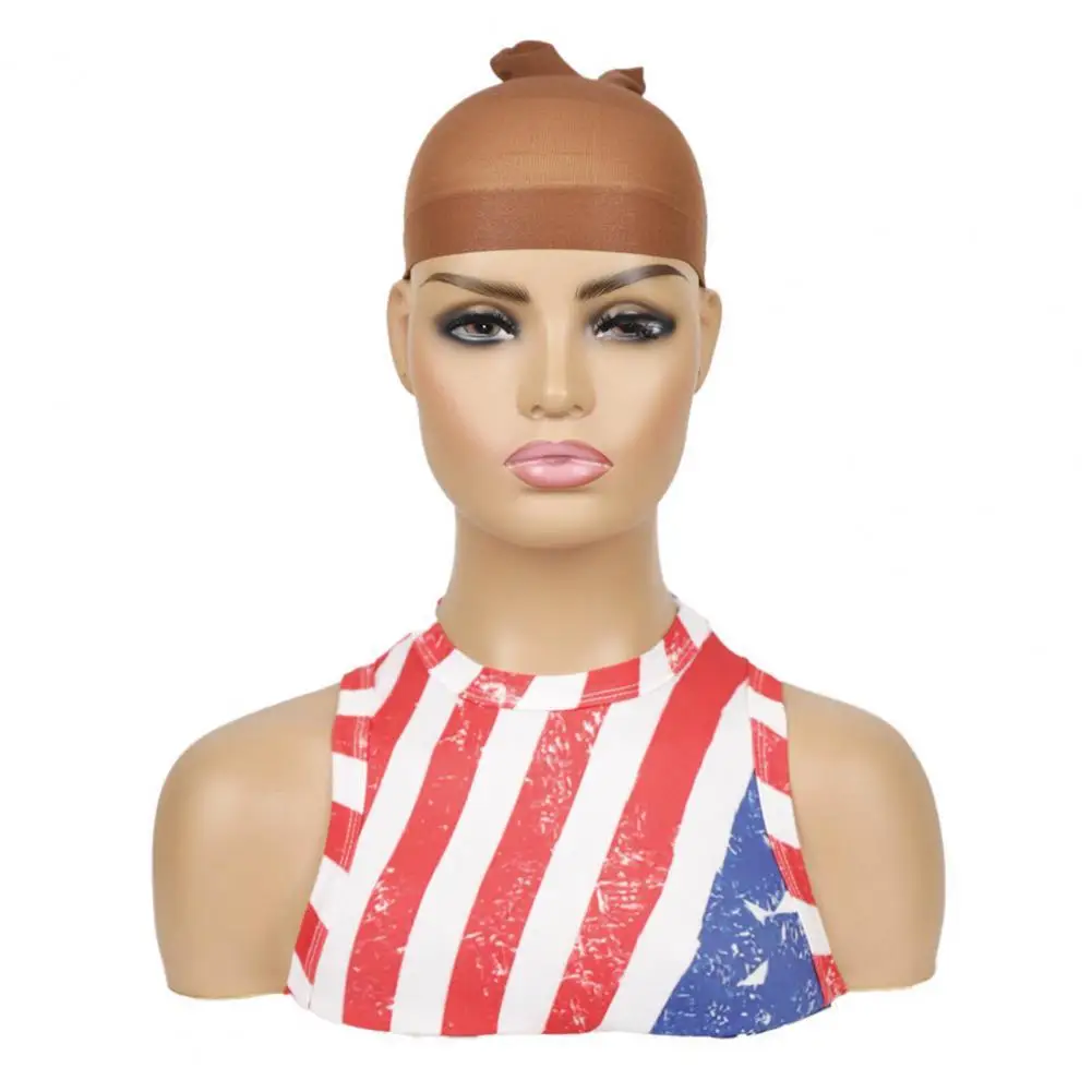 

2Pcs/Set Wig Cover Fashion Dome Style Wig Caps Lightweight Soft Wig Net Cap