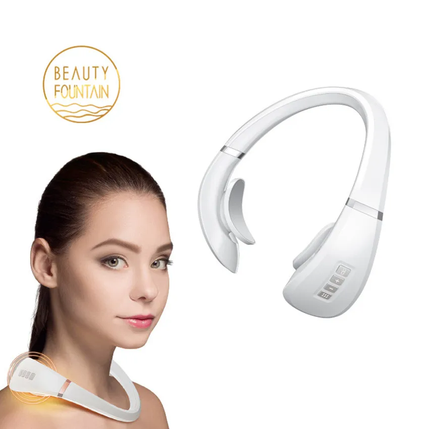 

Neck Massager with Heat CordlessVibration Infrared Neck Massager for Pain Relief 5 Modes 15 Levels Deep Tissue Trigger Massager