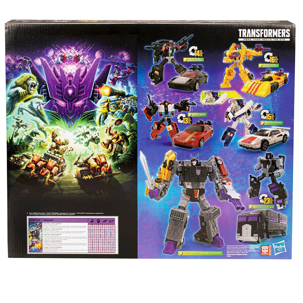 Фото В наличии оригинальные Hasbro Transformers Legacy Evolution Stunticon Menasor Multipack Коллекционная экшн-модель игрушки фигурки подарки №3