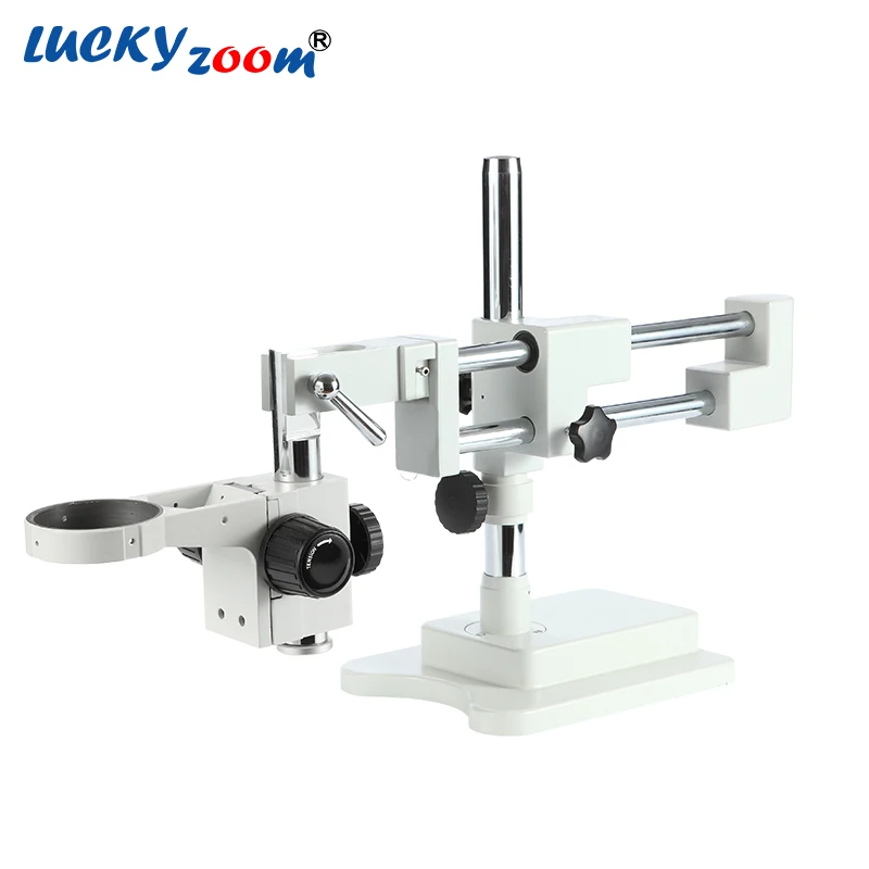 

Luckyzoom Universal Double Boom Trinocular Stereo Zoom Microscope Stand STL2 Focuse Arm A1 Holder Microscopio Accessories