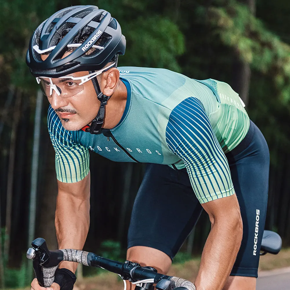 Велосипедный костюм ROCKBROS дышащий спортивный топ с коротким рукавом для мужчин и