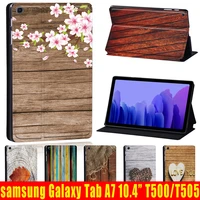 for samsung galaxy tab a7 lite 8 7tab a7 10 4 2020 paint pattern pu leather tablet case for tab a8 10 5 2022 cover funda