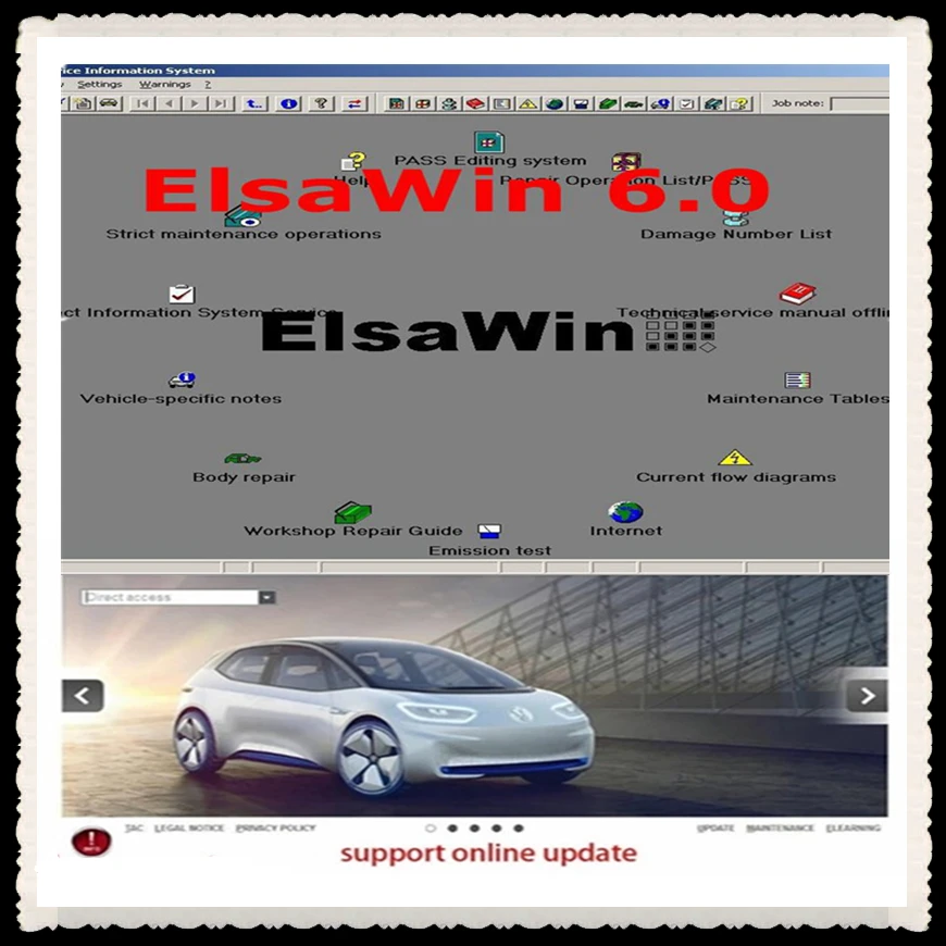 

2022 Hot Sell! For V/W+AU//DI+SE//AT+SKO//DA, Elsawin 6.0 with Newest 2021 E T/ K 8 .3 Group Vehicles Electronic Parts Catalogue