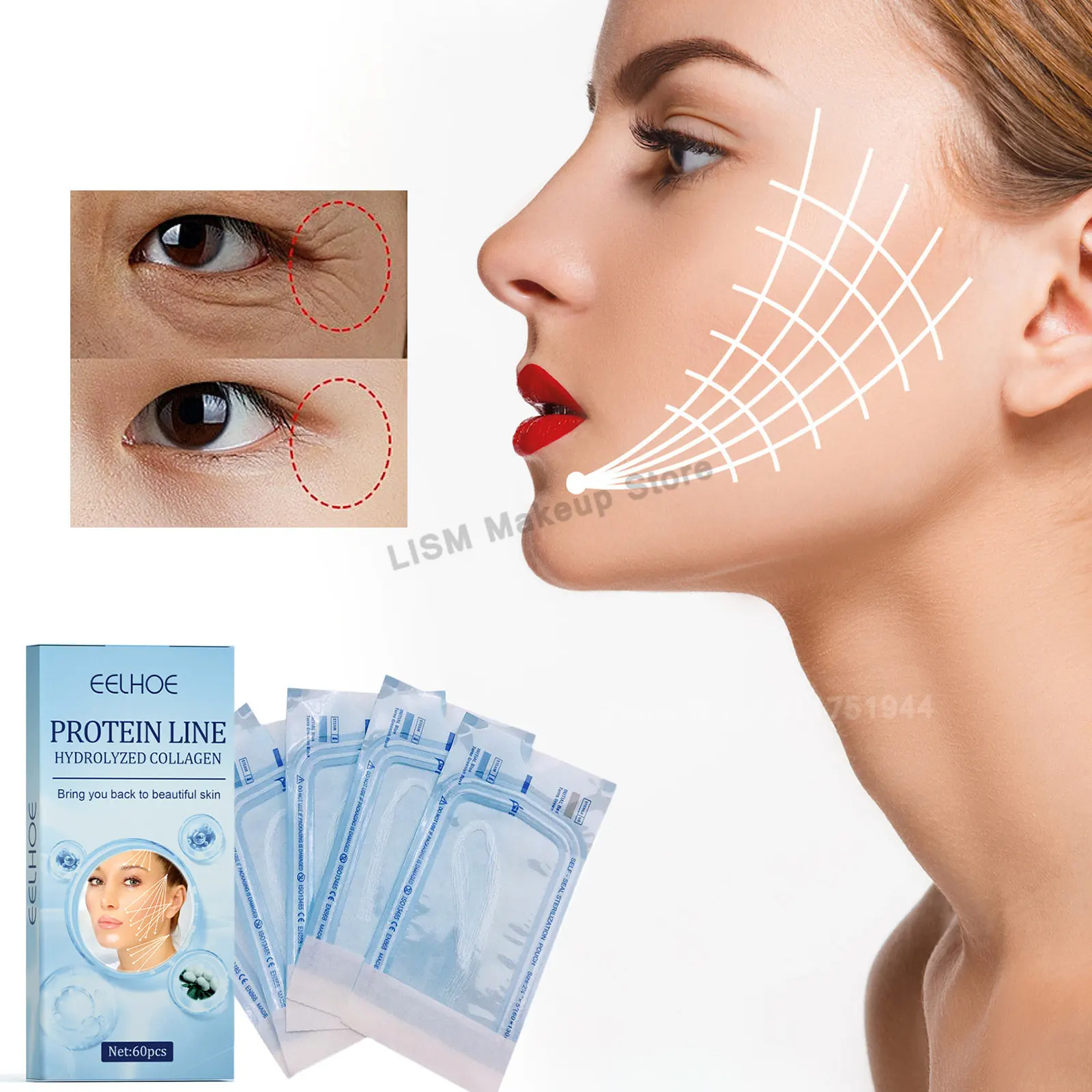 

Protein Thread No Needle Silk Fibroin Line Absorbable Face Collagen Lifting Anti-Aging Tightening Facial Essence