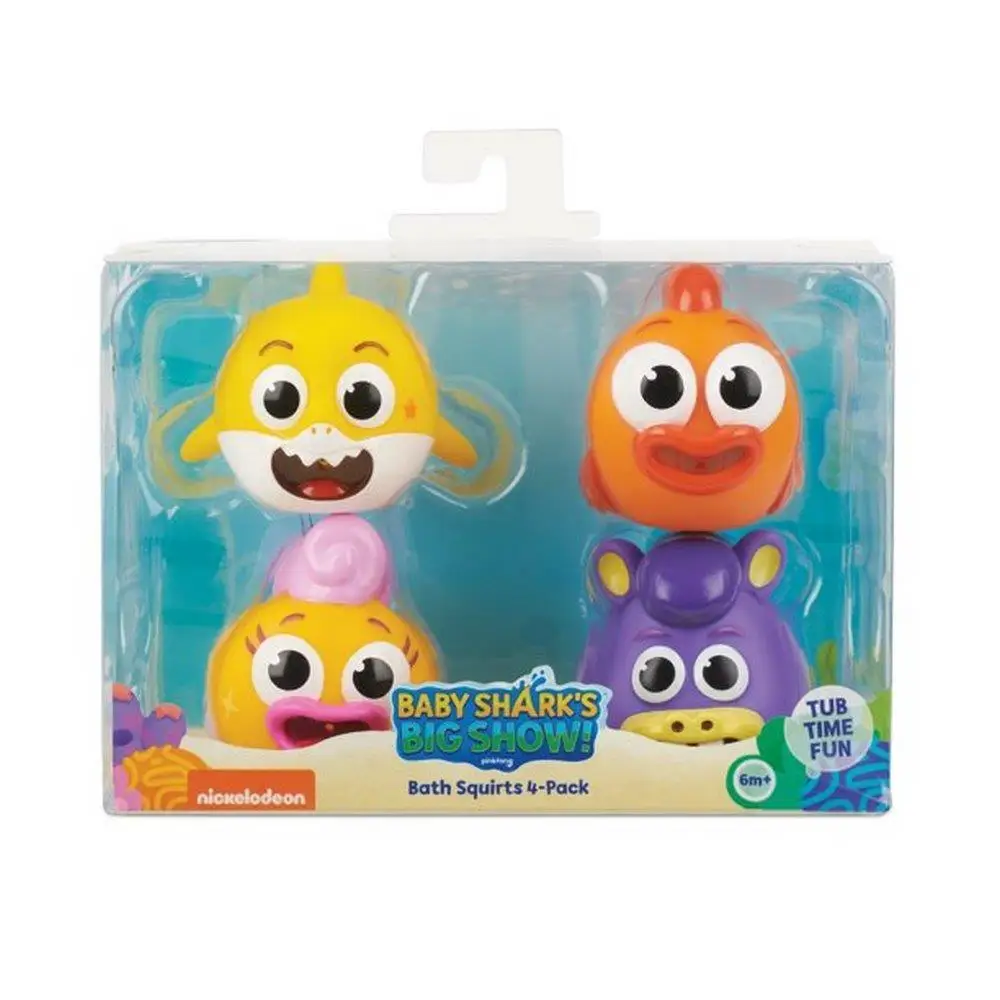 Вау Wee- Pinkfong детские игрушки акулы для ванны. Набор из 4 фигурок. 16 51x12 19x8 89 см