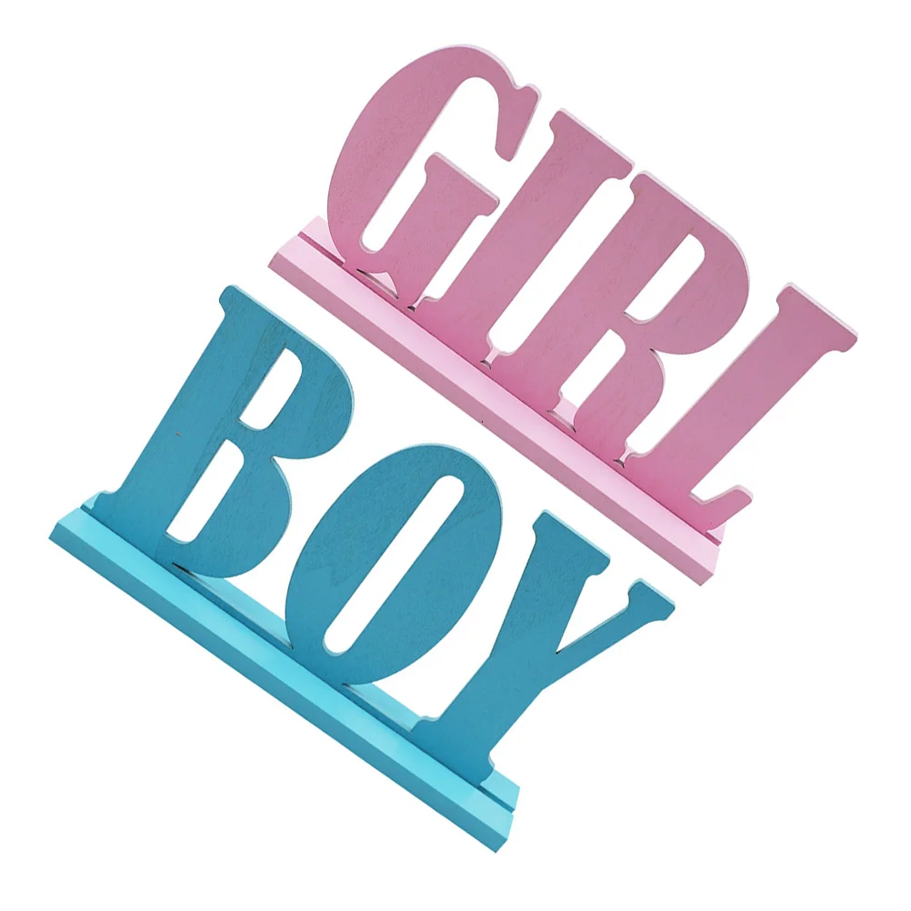 2 шт. деревянные украшения для детского душа вечеринки с раскрыванием пола