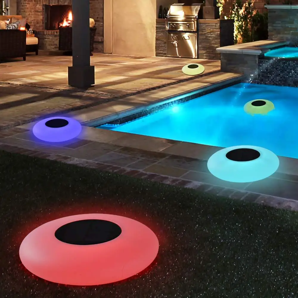 

Floating Pool Lights Solar Swimming Pool Light with 16 Color Changing Outdoor Solar Light Waterproof LED Lights for Patio, Pool