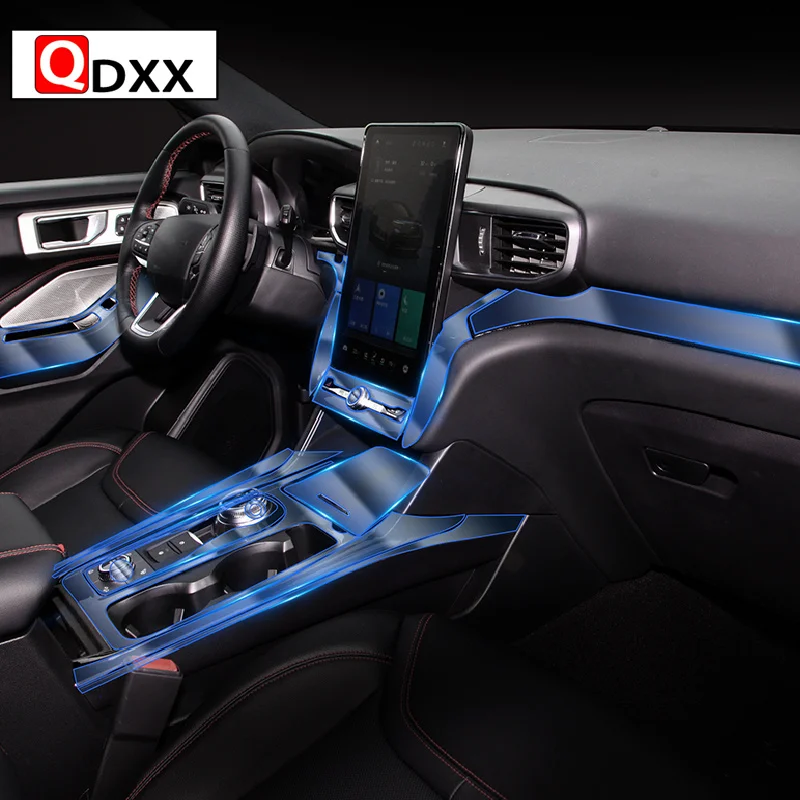 

Для Ford Explorer 2020-2021 Автомобильная внутренняя центральная консоль прозрачная фотопленка с защитой от царапин аксессуары для ремонта