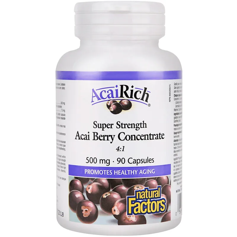 

Acai Berry Essence Capsules Rejuvenation and Weight Loss Accelerates Fat Burning and Weight Loss 90 capsules
