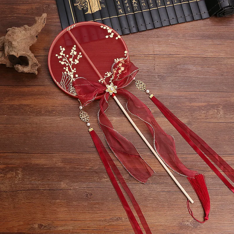 

4 шт./набор, свадебные блестящие вееры с длинной ручкой