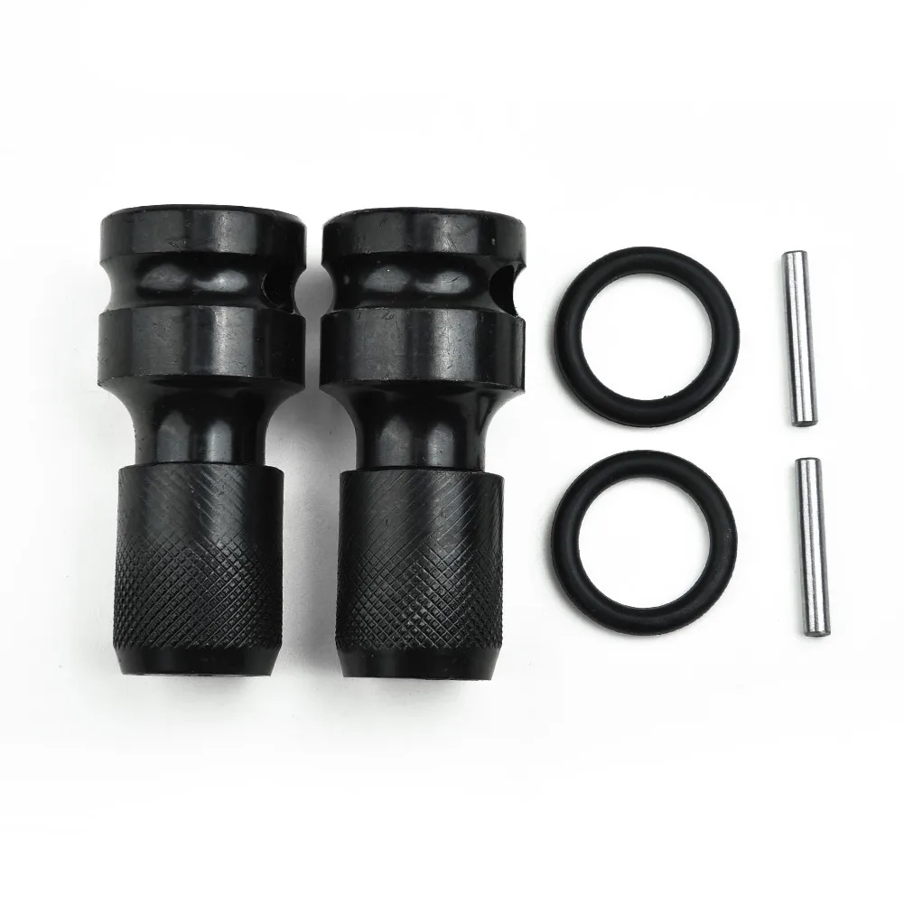 

2Pcs Wrench Socket Adapter 1/2" Square Female Drive To 1/4" Hex Shank Socket Socket Converter Impact Tool