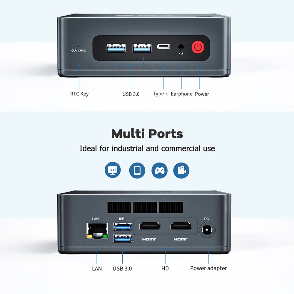 Beelink U59 Windows 11 мини-ПК Intel 11-го поколения N5095 DDR4 8 Гб 256 ГБ SSD 2 4 и 5 8G Dual Wifi BT4.0 1000M