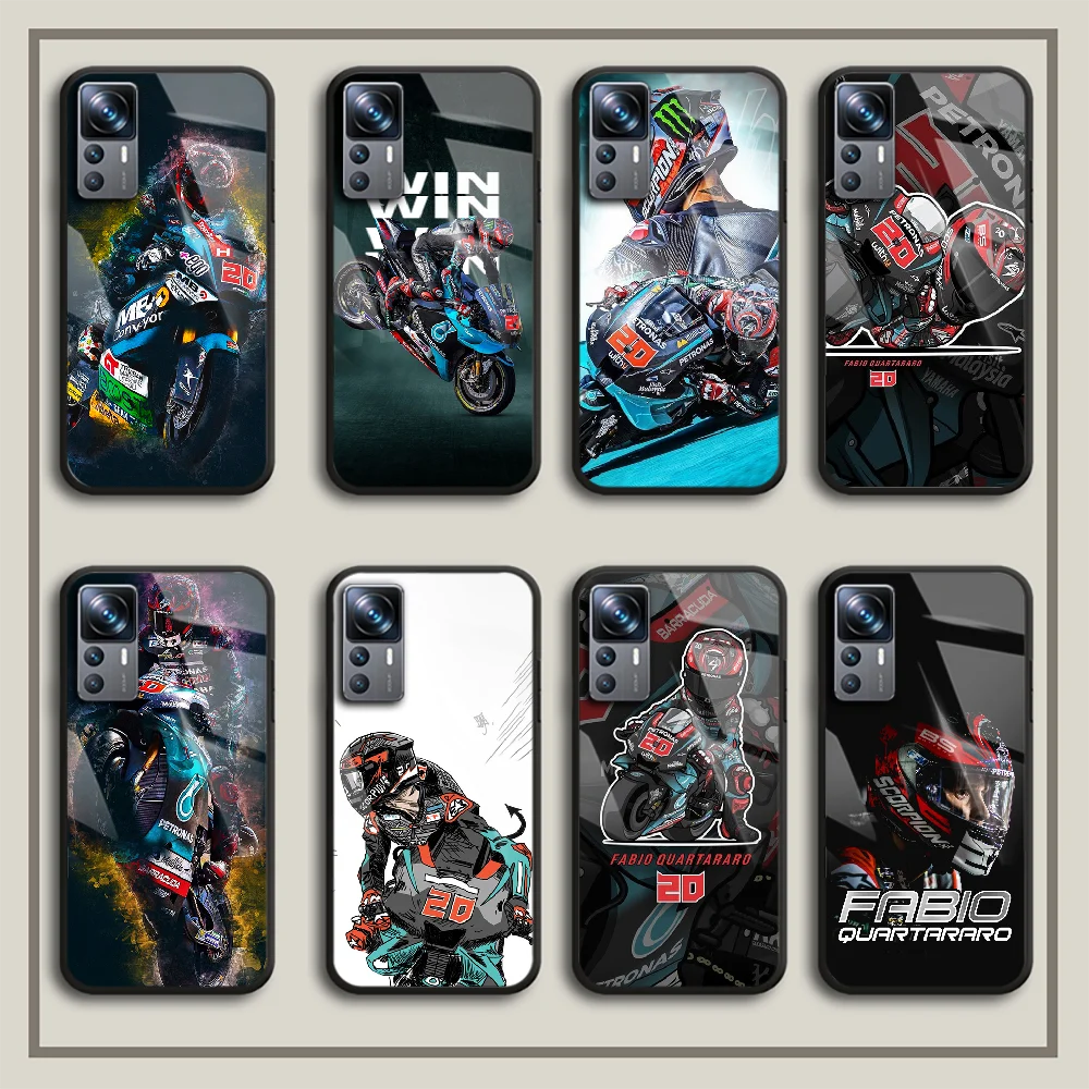 

Fabio Quartararo Moto Tempered Glass Phone Case Cover For Xiaomi Mi Poco 8 11 12 13 T X X3 F3 X4 F4 M4 M5 GT NFC Pro Lite Ultra