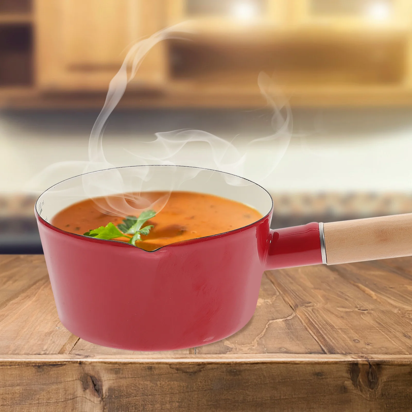

Enamel Small Milk Pot Sauce Pan Handle Cooking Kitchen Pasta Pots Saucepan Pans Mini