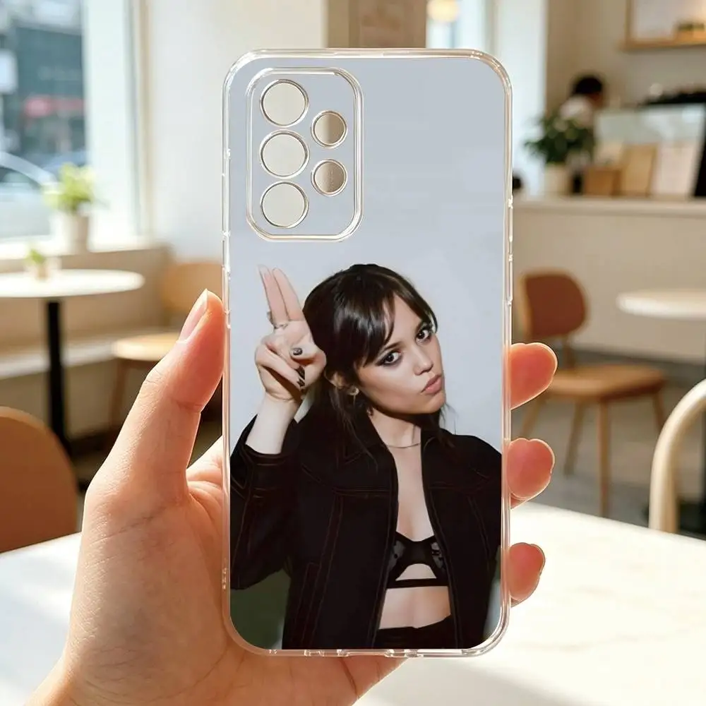Фото Чехол для телефона j-Jenna Ortega, прозрачный, силиконовый, мягкий, для Samsung S25, S24, S21, S22, S23, S30, Ultra, S20, Plus, Fe №3