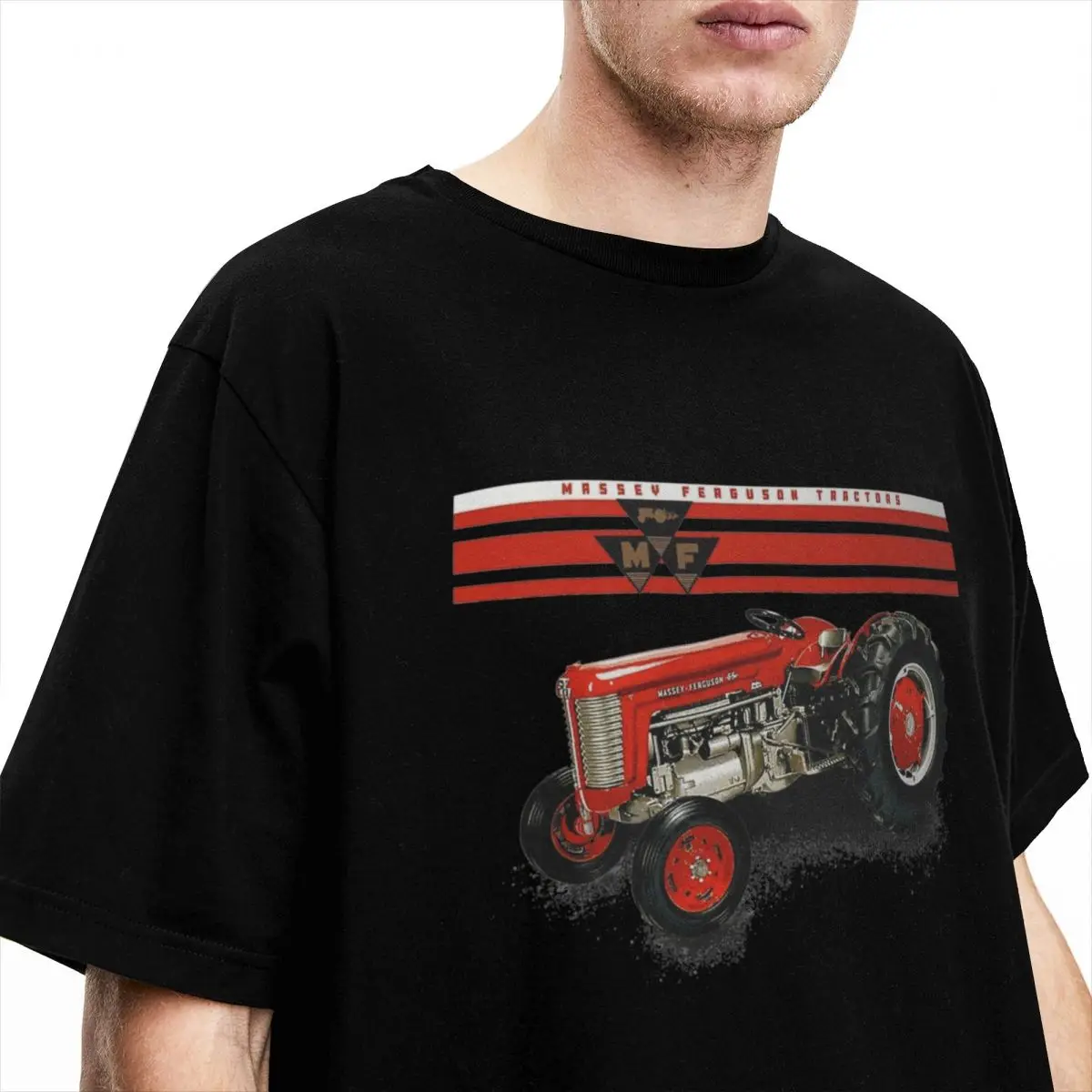 Популярная футболка с логотипом Masseyed Tractors Fergusoned модные футболки короткими