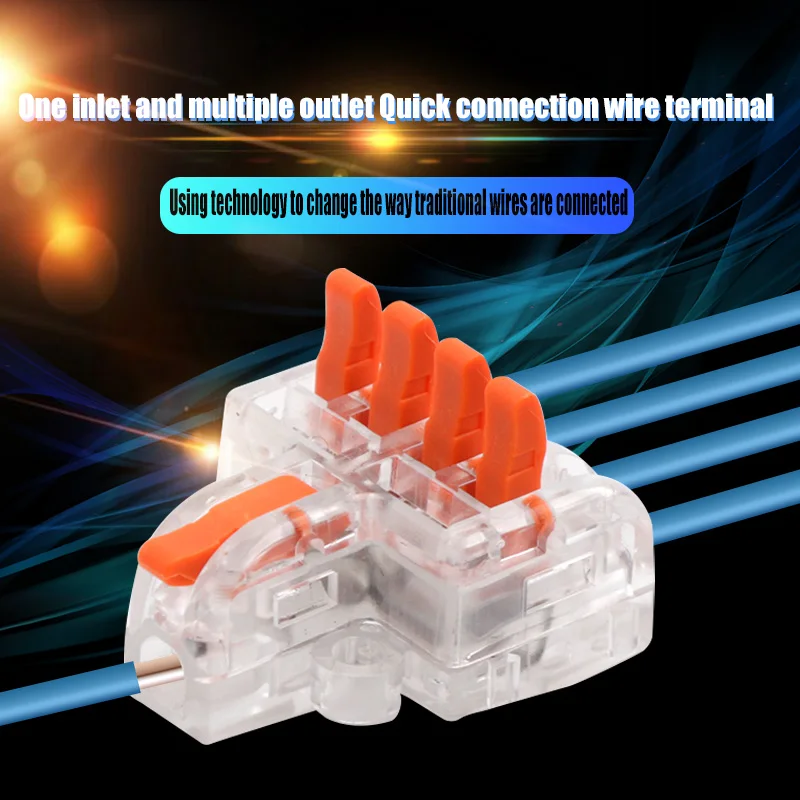 

1/5/10PCS Mini Splitter Wire Connector Quick Terminal Connector Electrician Hard and Soft Wire Merging Device