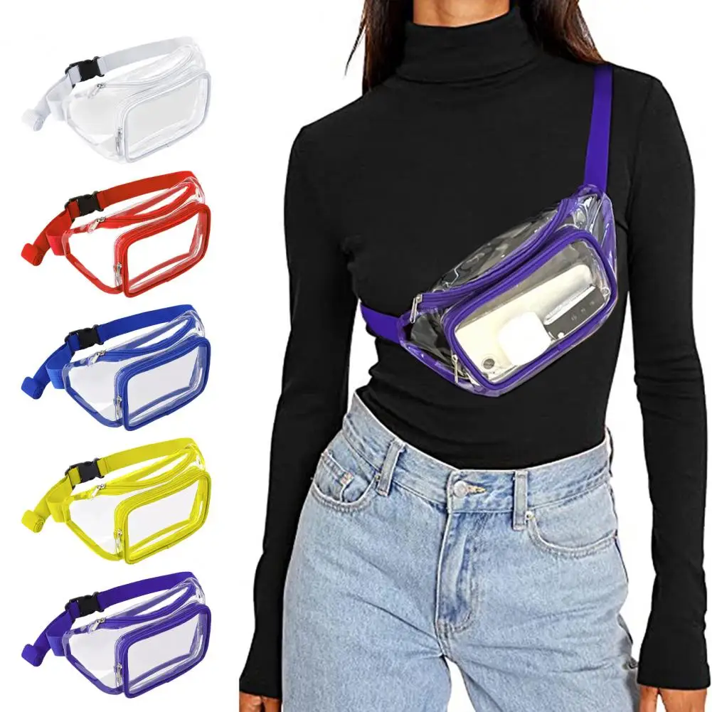 

Versatile Fanny Pack Waterproof Transparent Fanny Pack Adjustable Strap Capacity Waist Bag for Men Women Transparent Fanny Pack