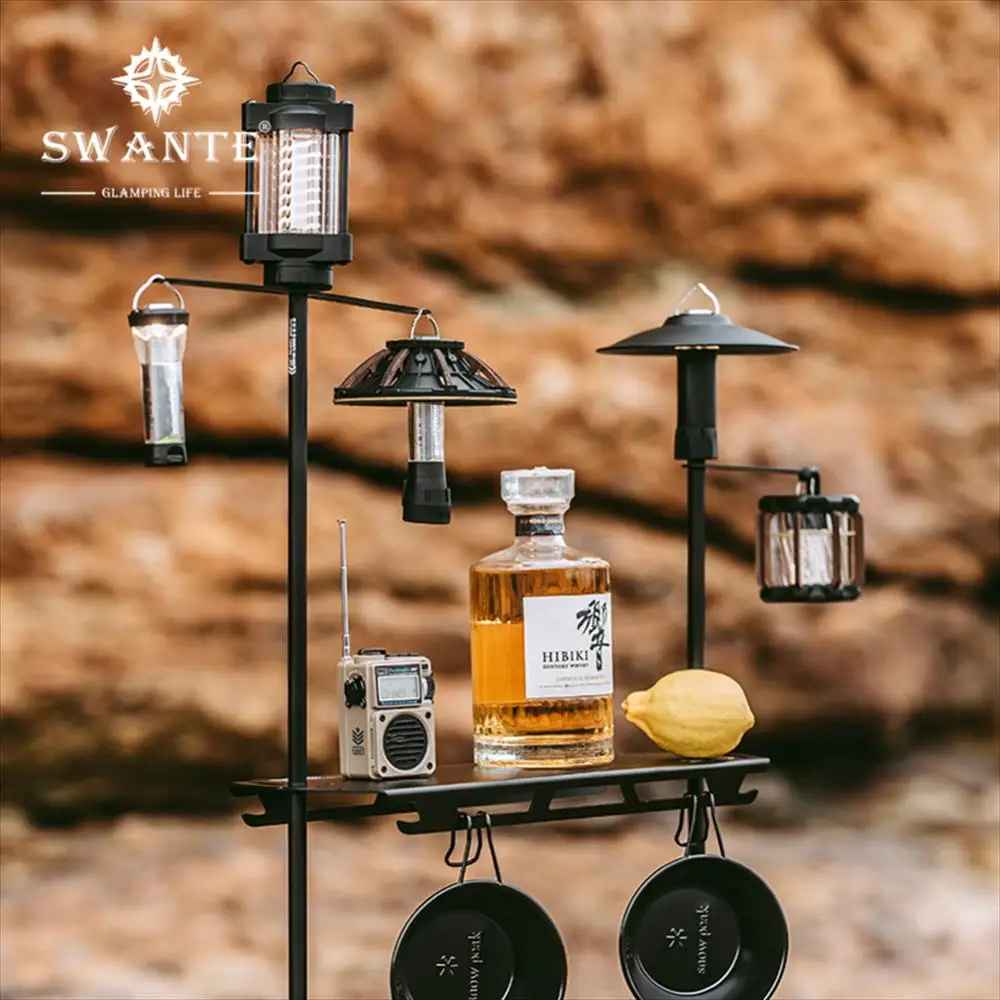 

Swante tactical desktop light stand set four with exclusive storage bag outdoor camping atmosphere light stand camping light