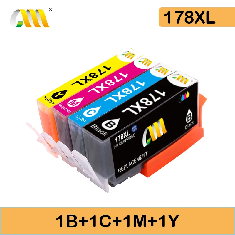 

CMCMCM Compatible Ink Cartridge Replacement for HP 178XL Ink Cartridges for HP 5510 5515 6510 7510 B109a B109n
