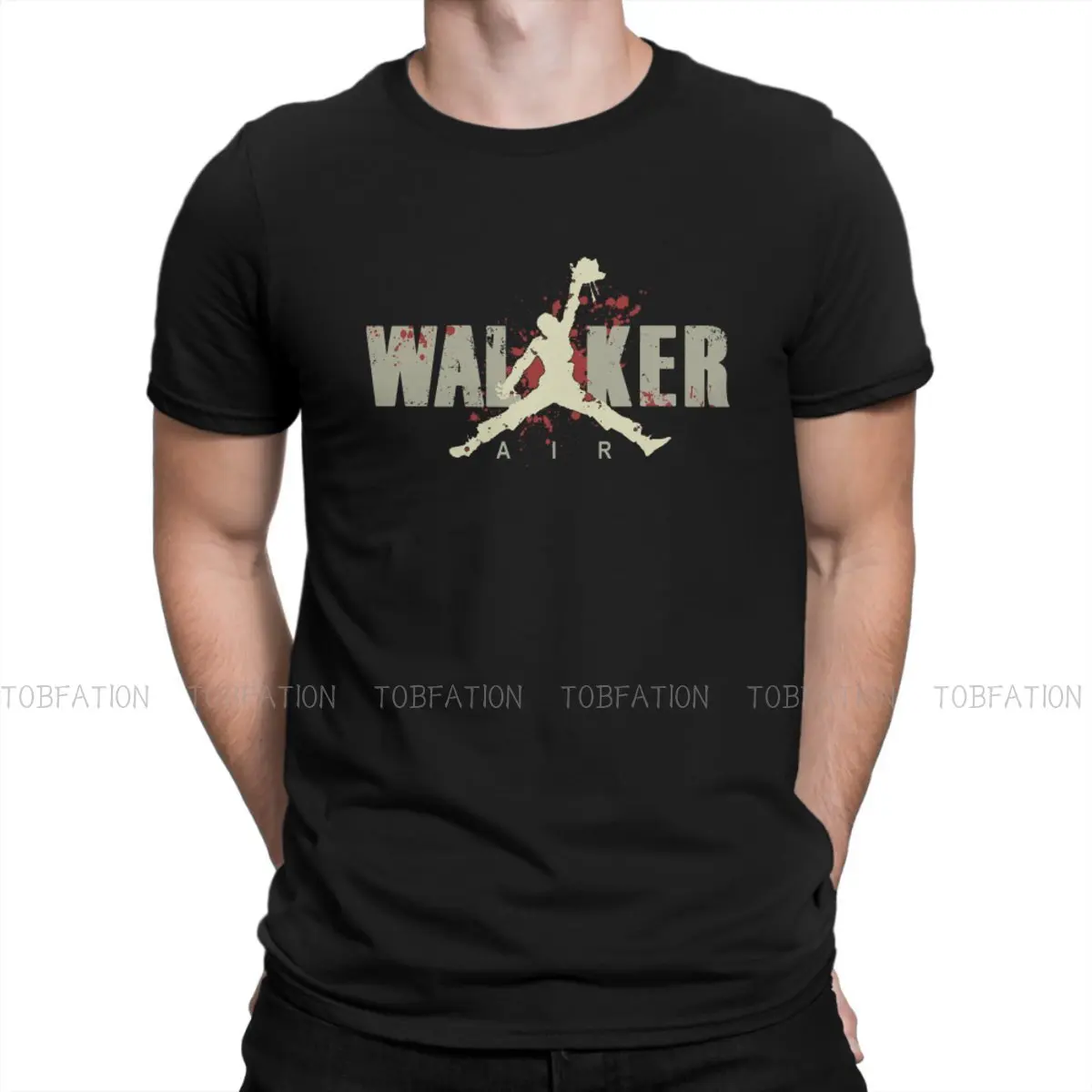 

The Walking Dead Rick TV Air Walker T Shirt Vintage Graphic Teenager Summer Cotton Men's Tops Harajuku O-Neck TShirt