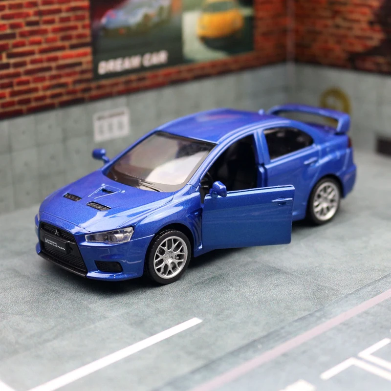 1:41 Mitsubishi Lancer Evolution X10 модель автомобиля из сплава Литые металлические игрушечные
