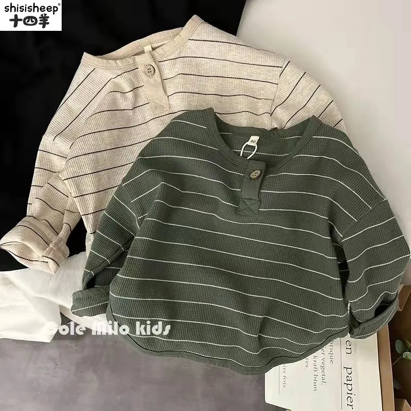 

Full Sleeve Boys Striped Casual T-shirt