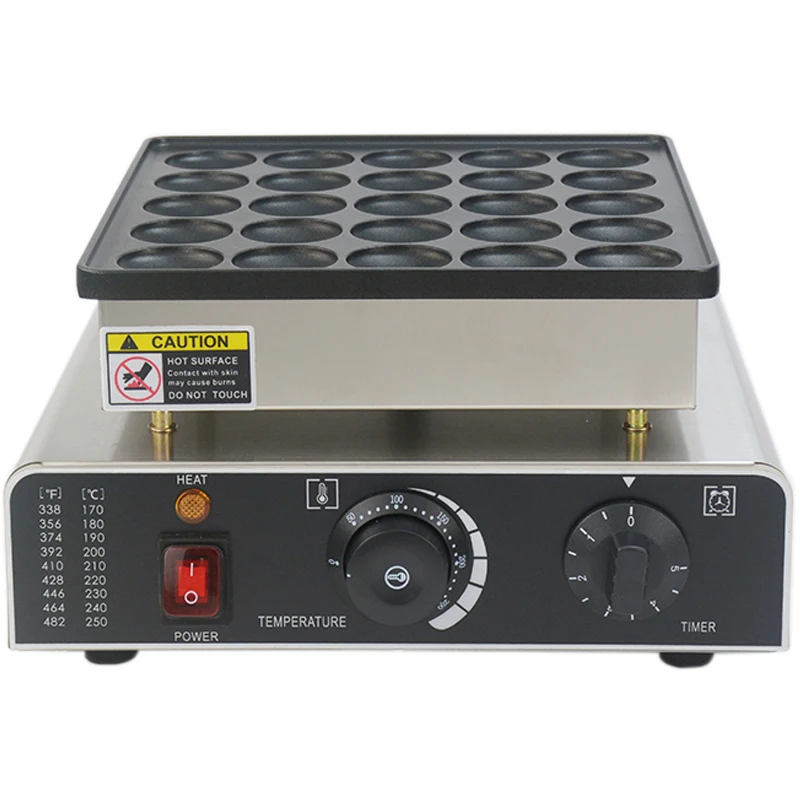 25 отверстий мини голландская машина для блинов нержавеющая сталь в форме сердца