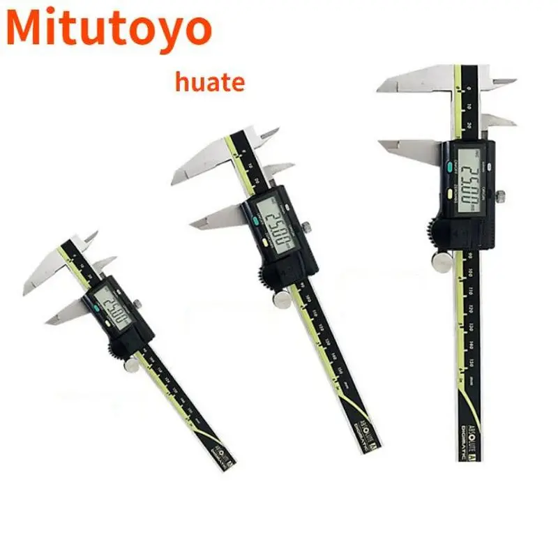 

Mitutoyo huate Digital Caliper LCD Vernier Calipers 6in 8in 150mm 200mm 300mm Gauge Electronic Stainless Steel Measuring Tool