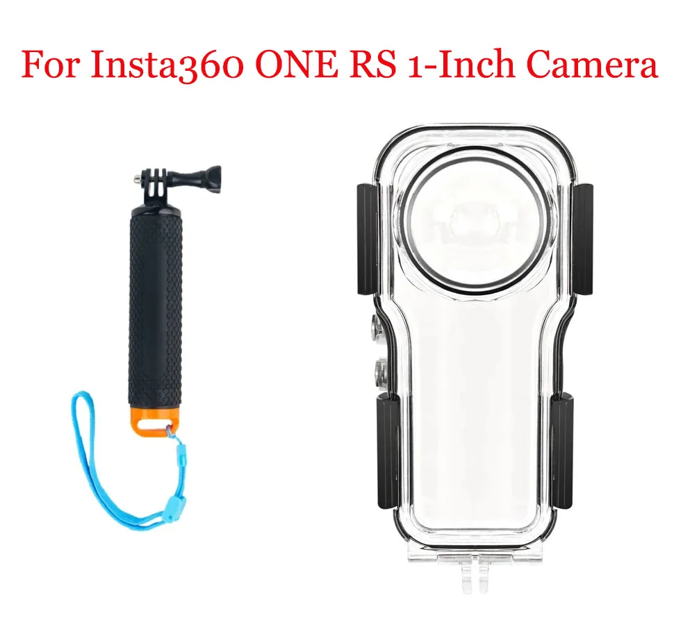 

Waterproof Case For Insta360 ONE RS 1-Inch Panoramic Action Camera Accessories Protect Diving Shell with Underwater Floating rod