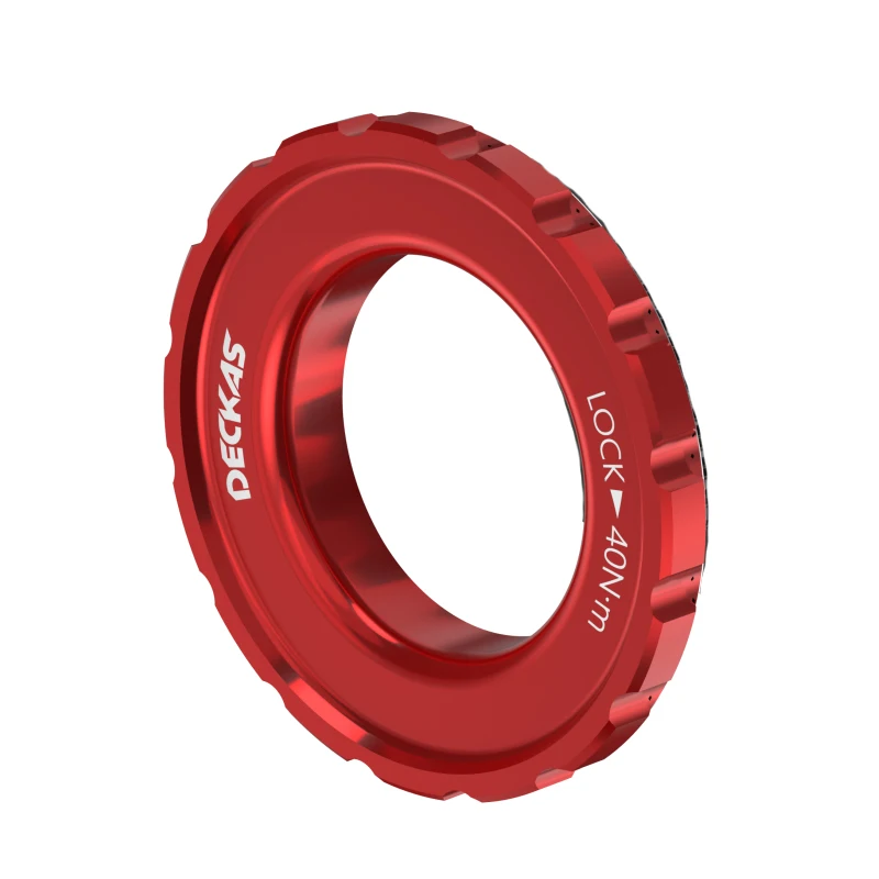 Deckas Center Lock Rotor For MTB Mountain Bicycle Middle Lock Cover Barrel Shaft Black Red Orange Green Blue Purple Grey 1PCS